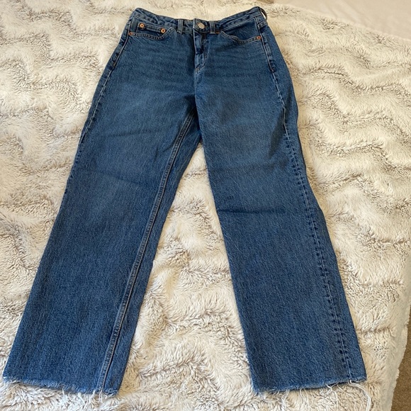 TopShop Straight Left Jeans - Picture 1 of 3